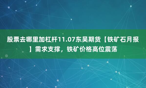 股票去哪里加杠杆11.07东吴期货【铁矿石月报】需求支撑，铁矿价格高位震荡