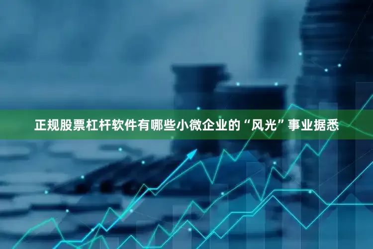 正规股票杠杆软件有哪些小微企业的“风光”事业据悉